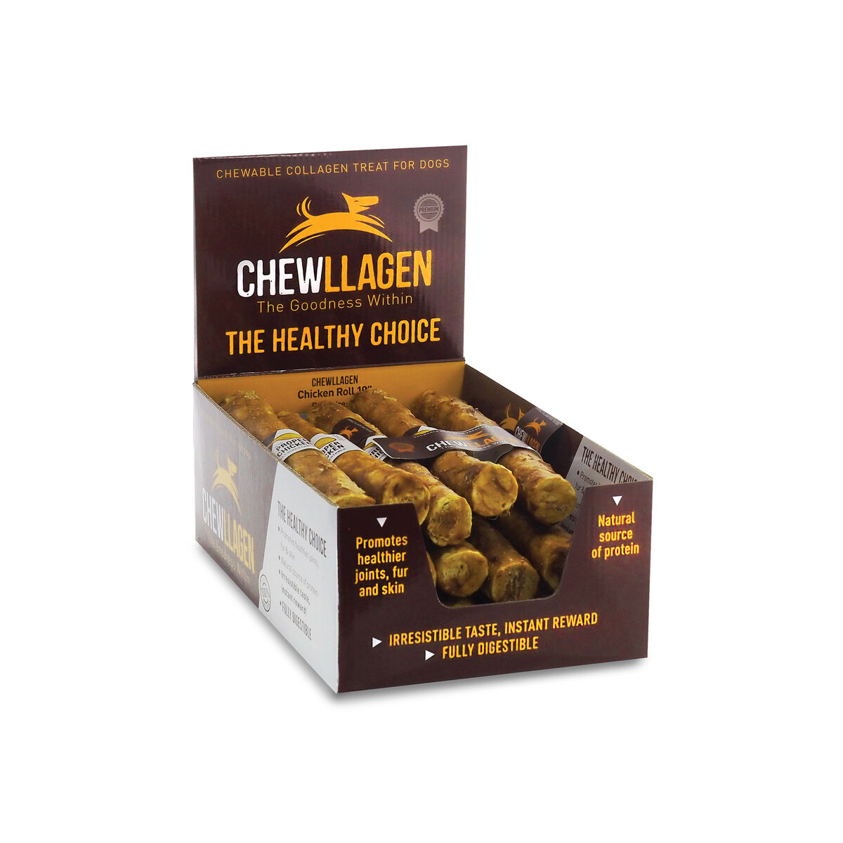 Snack per Cani Chewllagen Pollo (15 Unità)